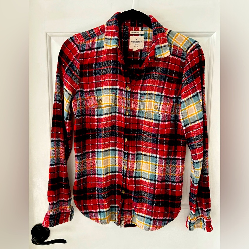 American eagle plaid shirt